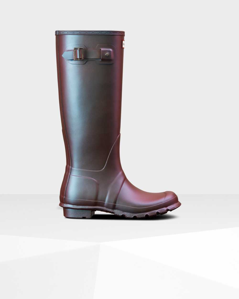 Botas De Agua Mujer - Hunter Original Nebula Tall Azules - HPGKSV-789 - Azules